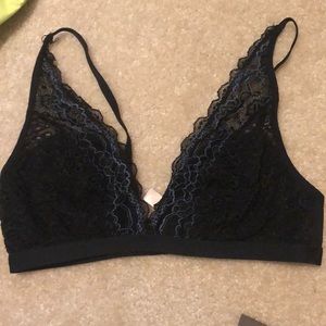 Black lace bralette